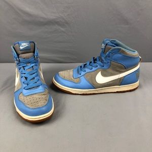 Nike Big High Tops Sneakers Shoes 336608-411 Blue & Gray Mens Size 11.5